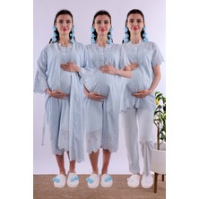Mavi Fistolu Hamile Lohusa Set BYL290262