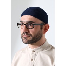 Orlon Örme Kışlık Yün Bere Takke Sade Lacivert