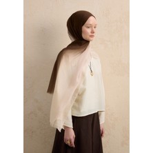 Fresh Modal Degrade Şal Kahve-Vizon