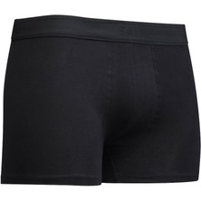 Siyah Pamuklu Boxer
