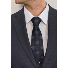 Kagi Lacivert Erkek Pamuk Polyester Modena Yelekli Takım