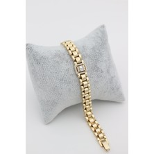 Stil Incisi/xupıng Jewelry Fiyonk Zirkon Taşlı Bileklik