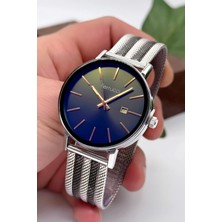 Ferrucci Erkek Kol Saati Çelik Hasır Kordon Gümüş Renk Renkli Cam ZMFER012