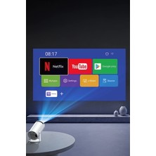 Yesido TV14 Mini Taşınabilir 180 Derece Ayarlanır Bt 5.0 720P Hd Görüntü Sinema Yansıtma Kablosuz Mini Android Projeksiyon Cihazı