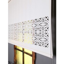 Esdeh Lazer Stor Perde - Otantik Desen - Kalın Mat Model - Beyaz/krem