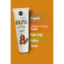 Glimo Alfa Propolisli %100 Doğal Çocuk Diş Macunu 50 Ml, Yutulabilir Güvenli, Koruyucu,onarıcı,beyazlatıcı