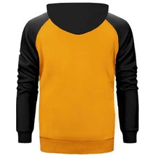 Peugeot Logo Sarı Renk Reglan Kol Kapşonlu Sweatshirt