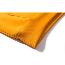 Peugeot Logo Sarı Renk Reglan Kol Kapşonlu Sweatshirt