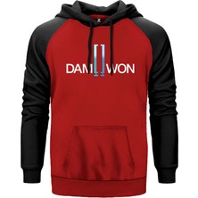 Dw Gaming Kırmızı Renk Reglan Kol Kapşonlu Sweatshirt