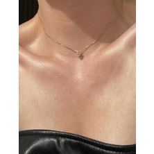 925 Ayar Gümüş Zirkon Taşlı Harf Kolye