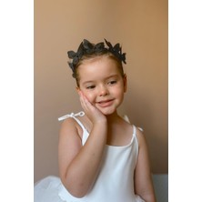 Le Mabelle Siyah  Kelebekli Kız Çocuk Helen Taç