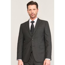 Kagi Siyah Erkek Pamuk Polyester Modena Yelekli Takım