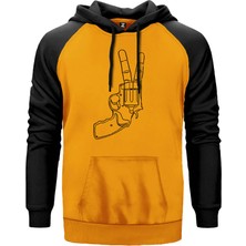 Guns Victory Sarı Renk Reglan Kol Kapşonlu Sweatshirt