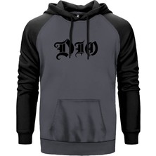 Dio Gri Renk Reglan Kol Kapşonlu Sweatshirt