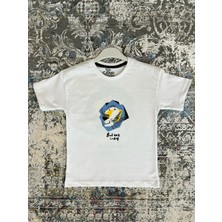 Erkek Çocuk Aslan Baskılı %100 Pamuk Yazlık Tişört | Rahat Kalıp Kısa Kollu Çocuk T-Shirt