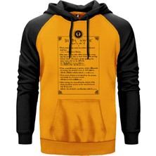 Death Note How To Use Sarı Renk Reglan Kol Kapşonlu Sweatshirt