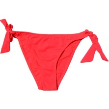 Endeep Kadın Kalın Bağcıklı Nar Çiçeği Bikini Altı