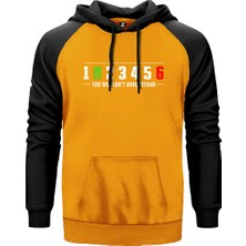 Motocycle Gears Sarı Renk Reglan Kol Kapşonlu Sweatshirt