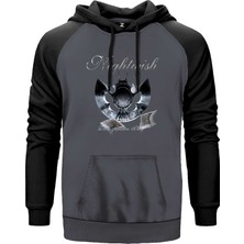 Nightwish Dark Passion Play Gri Renk Reglan Kol Kapşonlu Sweatshirt