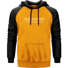 Iron Maiden Matter Of Life Sarı Renk Reglan Kol Kapşonlu Sweatshirt