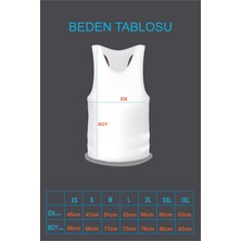 Top Glory Mavi Türkiye Baskılı Gym Fitness Tank Top Sporcu Atleti