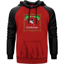 Candlemass Green Valley Kırmızı Renk Reglan Kol Kapşonlu Sweatshirt