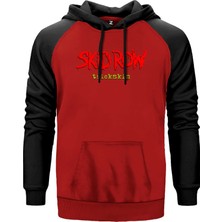 Skid Row Thickskin Kırmızı Renk Reglan Kol Kapşonlu Sweatshirt