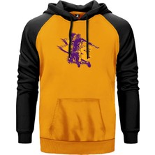 Kobe Brynt Silhouette Sarı Renk Reglan Kol Kapşonlu Sweatshirt