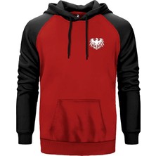 Hearts Of Iron 4 Kaiserreich Kırmızı Renk Reglan Kol Kapşonlu Sweatshirt