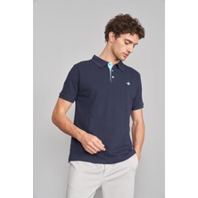 Chester Polo 3047-L Erkek Polo Yaka Penye Pike T-Shirt Lacivert