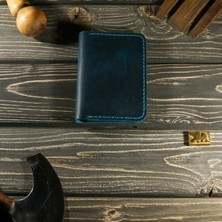El Yapımı Hakiki Deri Minimal Kartlık – Unisex, Kişiselleştirme, Cebe Sığan Tasarım, Hediyelik Özel Kutusunda