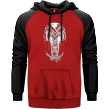x Men Magneto Kırmızı Renk Reglan Kol Kapşonlu Sweatshirt
