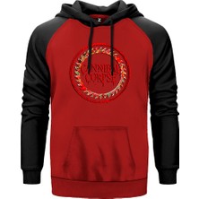 Cannibal Corpse Testere Kırmızı Renk Reglan Kol Kapşonlu Sweatshirt