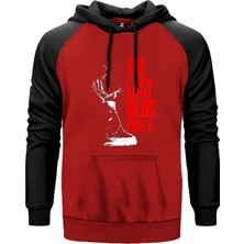 The Last Of Us 2 Ellie Guitar Kırmızı Renk Reglan Kol Kapşonlu Sweatshirt