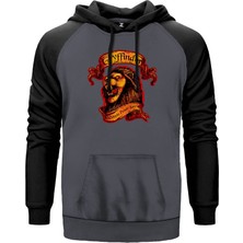 Harry Potter Gryffindor Official Gri Renk Reglan Kol Kapşonlu Sweatshirt