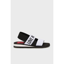 Love Moschino Logolu Çift Bantlı Sandalet Bayan Sandalet JA16033G0MJN410A