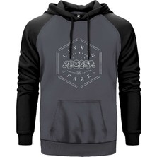 Linkin Park One More Light Live Gri Renk Reglan Kol Kapşonlu Sweatshirt