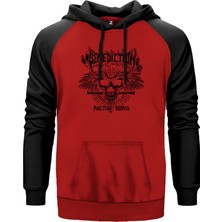 Benediction Pactum Serva Kırmızı Renk Reglan Kol Kapşonlu Sweatshirt