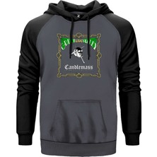 Candlemass Green Valley Gri Renk Reglan Kol Kapşonlu Sweatshirt