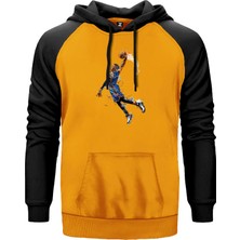 Okc Russell Westbrook Sarı Renk Reglan Kol Kapşonlu Sweatshirt