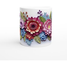 Wisdom Rain Renkli Kağıt Çiçekler Kupa Bardak