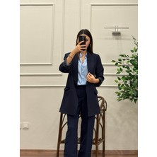 Lacivert Premium Astarlı Blazer Ceket