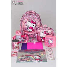 Hello Kitty Yeni Sezon Lisanslı Hello Kıtty Ilkokul,beslenme ve Kalem Çantası Ile Beslenme Kabı,matara Kırtasiye Okul Seti