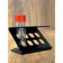Siyah 8'li Kan Alma Tüp Standı Tüp Sporu (16 * 100MM Için Uyumlu)(Z Form)