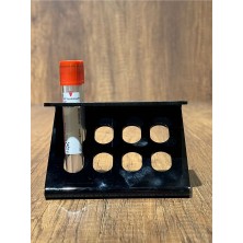 Siyah 8'li Kan Alma Tüp Standı Tüp Sporu (16 * 100MM Için Uyumlu)(Z Form)