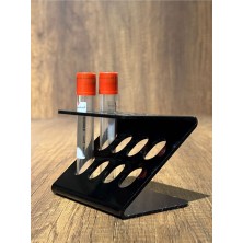 Siyah 8'li Kan Alma Tüp Standı Tüp Sporu (16 * 100MM Için Uyumlu)(Z Form)