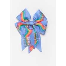 Mavi  Back To School Baskılı Kız Çocuk Klips Toka