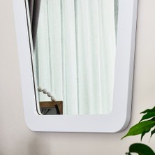 Dfn Wood Atria Dekoratif Duvar,konsol Aynası,beyaz