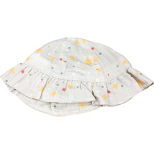 Kitti %100 Pamuk Kız Bebek Çocuk Yazlık Fötr Şapka (1-3 Yaş) 25160-07