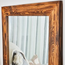 Dfn Wood Ceviz Rengi Ligna Ahşap Dekoratif Ayaklı Boy Aynası